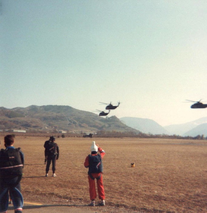 Stage de parachutisme en 1987