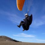 Décollage en parapente à Aspres la Longeagne