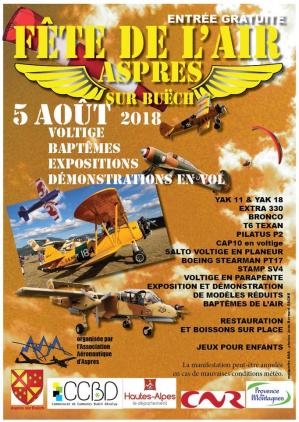 Fête de l'Air 2018 Aspres sur Buëch